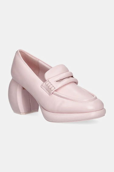 Sneakers og sko Clarks Leather Platform Loafers Lyserød | 26180952, 1