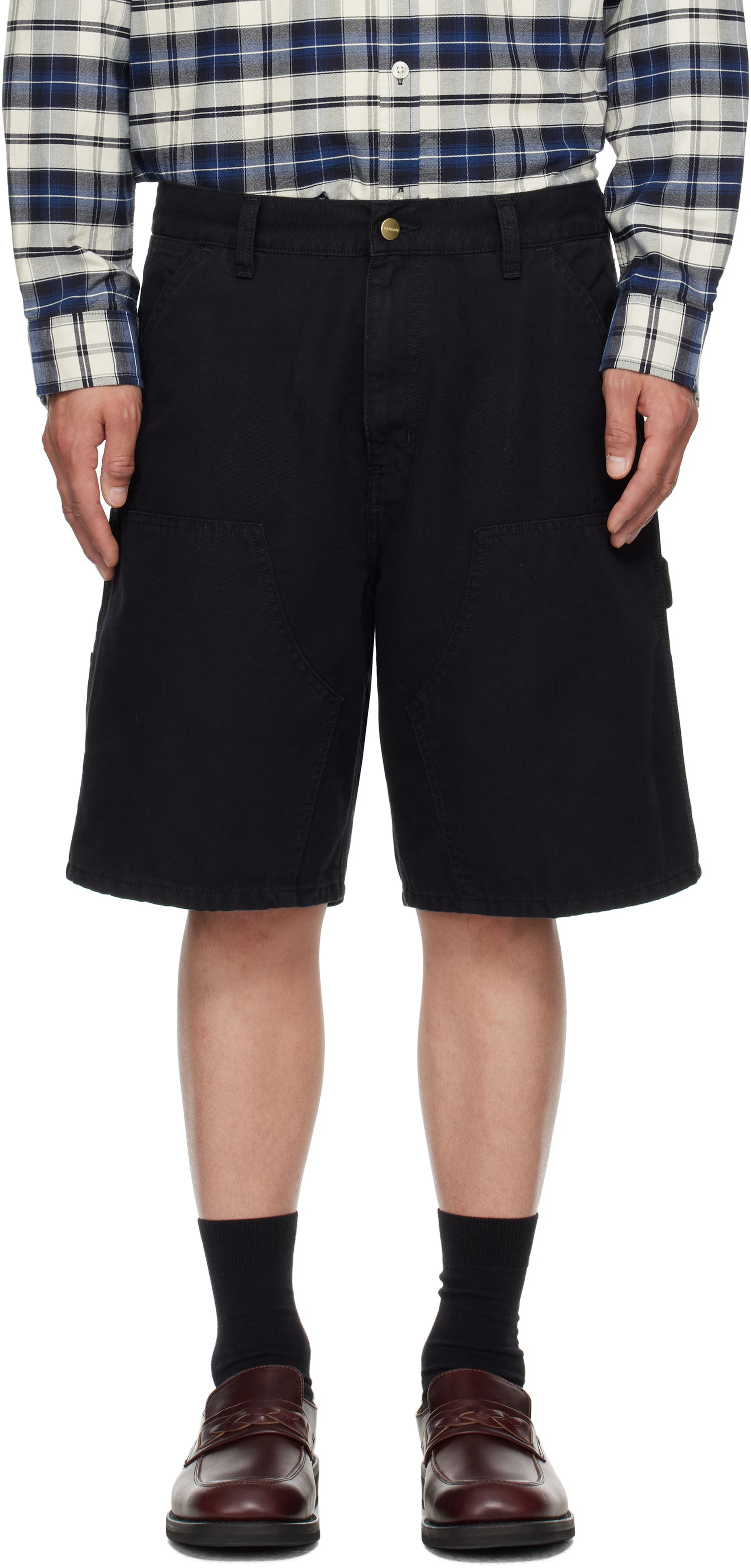 Shorts Carhartt WIP Double Knee Shorts Sort | I034793, 0