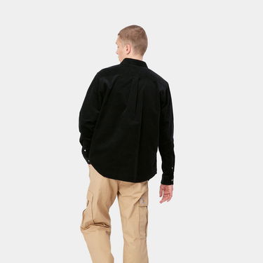Skjorte Carhartt WIP L/S Madison Fine Cord Shirt Sort | I030580_0D2_XX, 1
