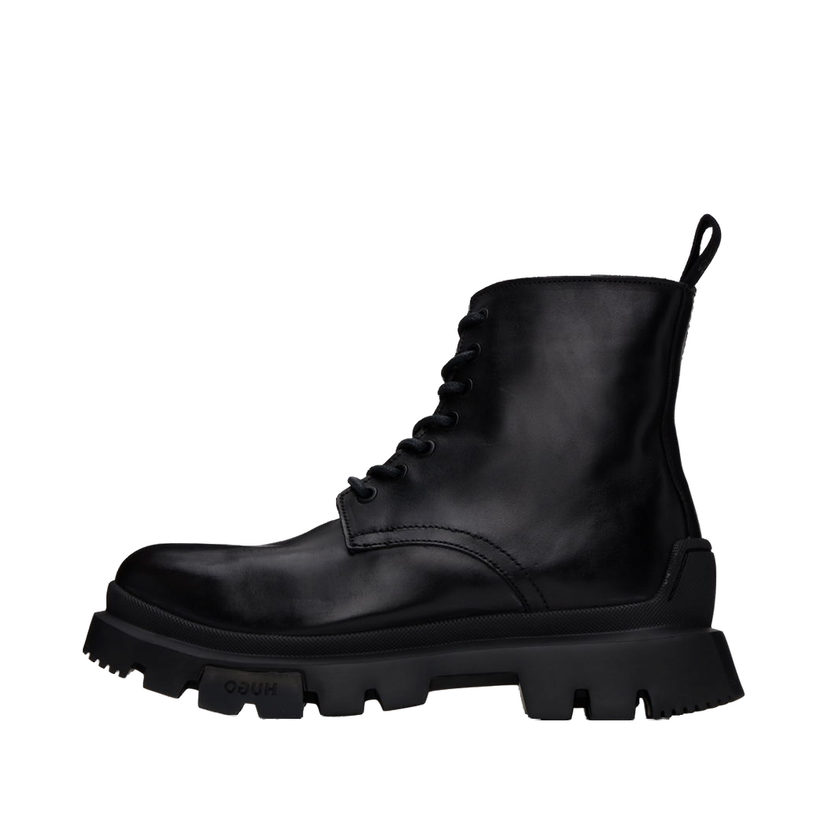 Sneakers og sko BOSS Polished Leather Boots Sort | 50522976