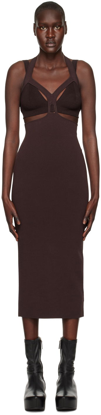 Kjole Dion Lee Dion Lee Interlink Midi Dress Brun | A7668R23, 0