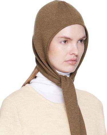 Beanie LEMAIRE Lemaire Fine Wool Head Scarf Beanie Brun | AC1229 LK1045, 3