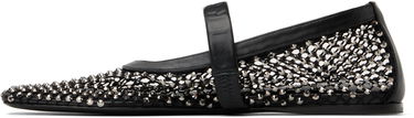 Sneakers og sko Marni Marni Mesh Mary Jane Ballerina Flats Sort | MJMS007700 P6394, 2