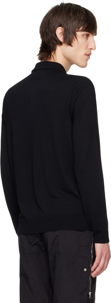 Sweater Stone Island Stone Island Pure Wool Long Sleeve Polo Sort | K1S15 5100071 S00FC, 2