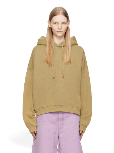 Sweatshirt Acne Studios Green Relaxed Fit Beige | CI0138-