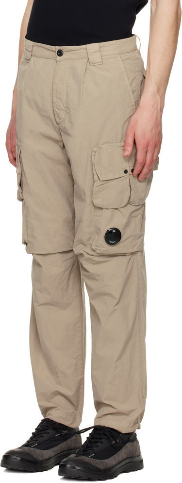 Cargo bukser C.P. Company C.P. Company Flatt Nylon Cargo Pants Beige | 18CMPA170A-005991G, 3