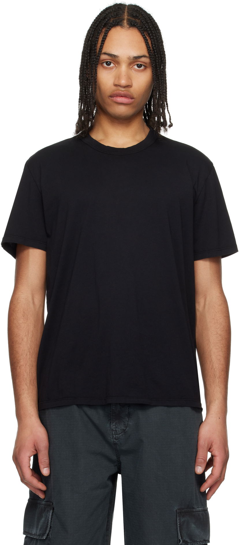 T-shirt LES TIEN Les Tien Standard Classic T-Shirt Sort | CJ-2095