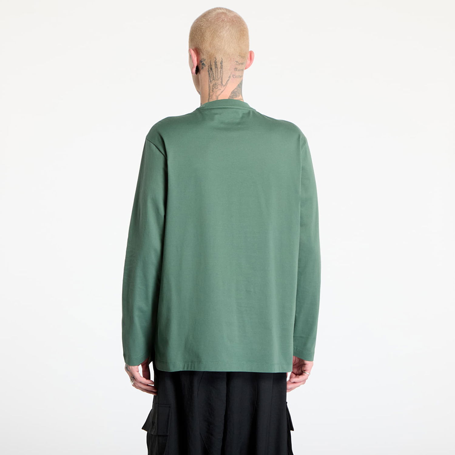 T-shirt Y-3 Y-3 Long Sleeve Top Grøn | JM7829, 1
