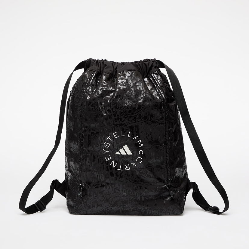 Rygsække og tasker adidas Performance Stella McCartney Croc AOP Shine Gymsack Sort | JY4205