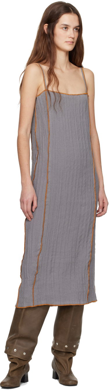 Kjole Baserange Baserange Shok Midi Dress Grå | DRSKS-LC-SP25, 3