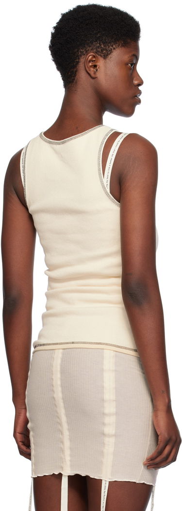 Tanktop Baserange Sleeveless Garble Tank Top Beige | FLGTA-RIB-SP24, 2