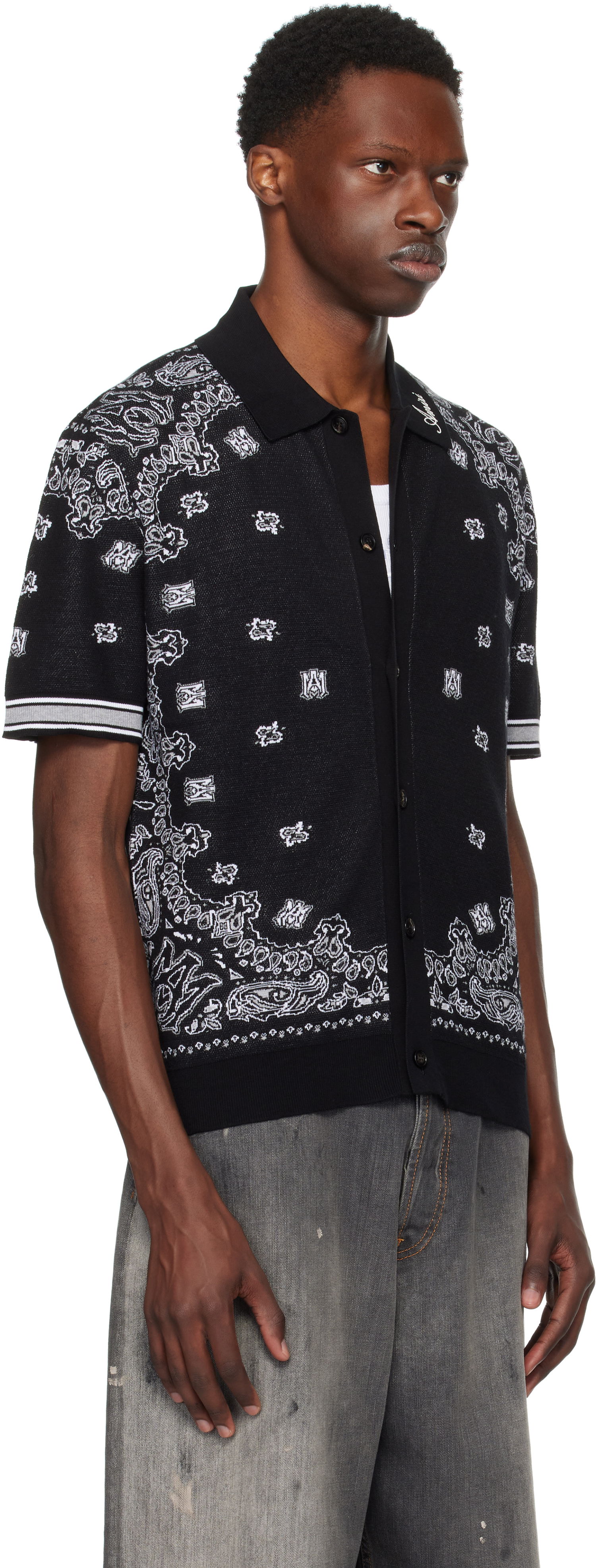Skjorte AMIRI Red Bandana Shirt Rød | AMKNPO1029, 1