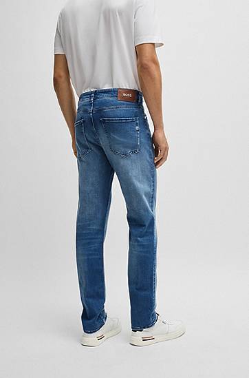 Jeans BOSS Delaware Slim-Fit Jeans Blå | 50520856, 1