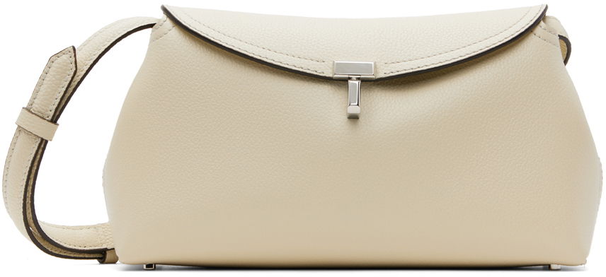 Skuldertaske TOTEME T-Lock Clutch Bag Beige | 234-WLGBG423-LE0030, 0