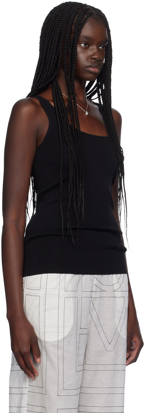 Tanktop TOTEME Scoop Neck Tank Top Sort | 243-WRT0349-YA0080, 1
