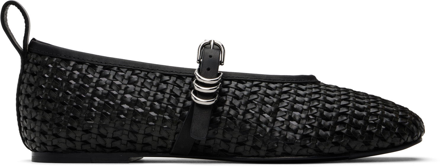 Tøj rag & bone rag & bone Spire Mary Jane Ballerina Flats Sort | WFF24HF1007PU07, 0