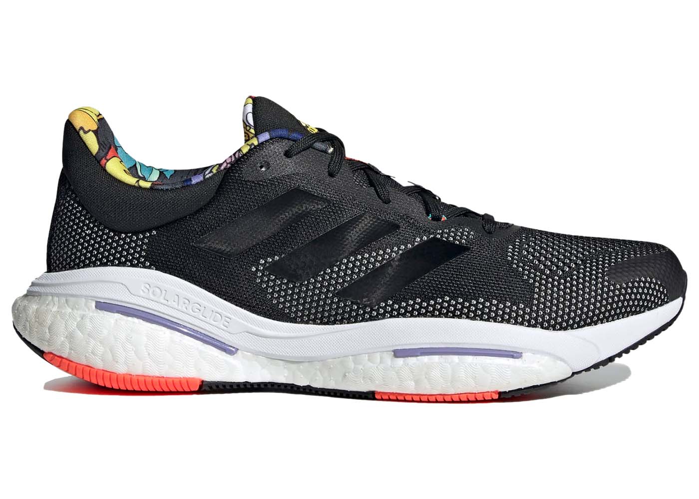 Sneakers og sko adidas Performance adidas Solarglide 5 Black Solar Red Purple Sort | GX5471, 0