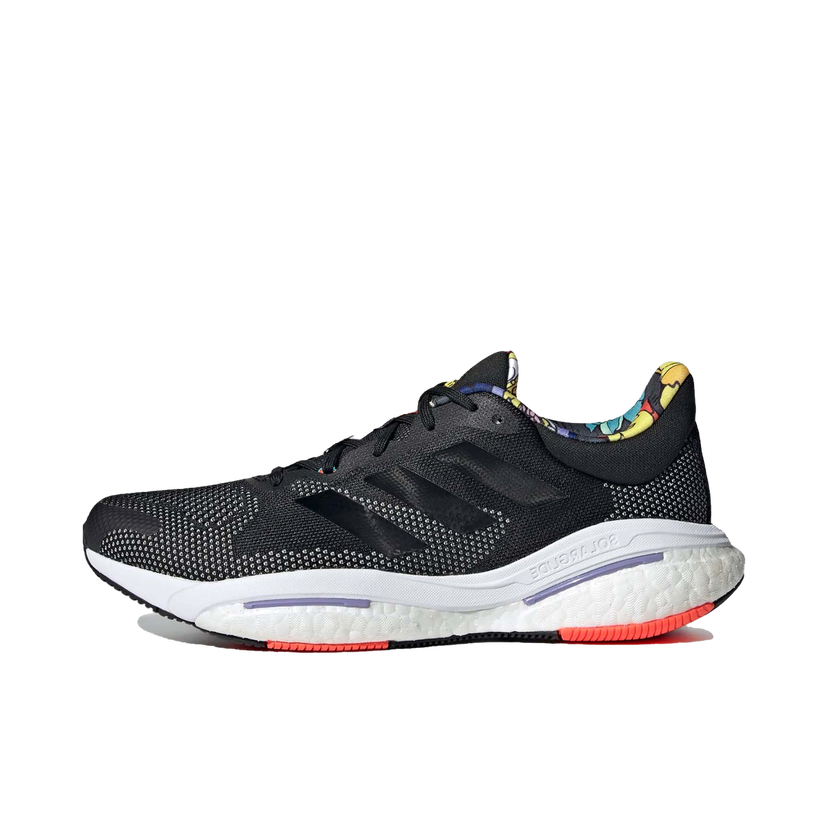 Sneakers og sko adidas Performance adidas Solarglide 5 Black Solar Red Purple Sort | GX5471