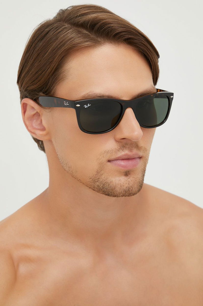 Solbriller Ray-Ban Sunglasses New Wayfarer 0RB2132 Brun | RB2132.902