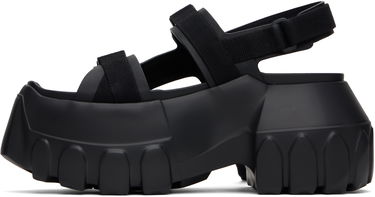 Sneakers og sko Rick Owens Rick Owens Hollywood Mega Tractor Sandals Sort | RU01E5866 LOO, 2