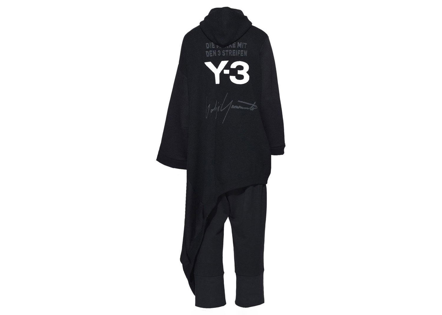 Tilbehør adidas Originals adidas Y-3 Women Knitted Hooded Dress Black Sort | DP7705, 0