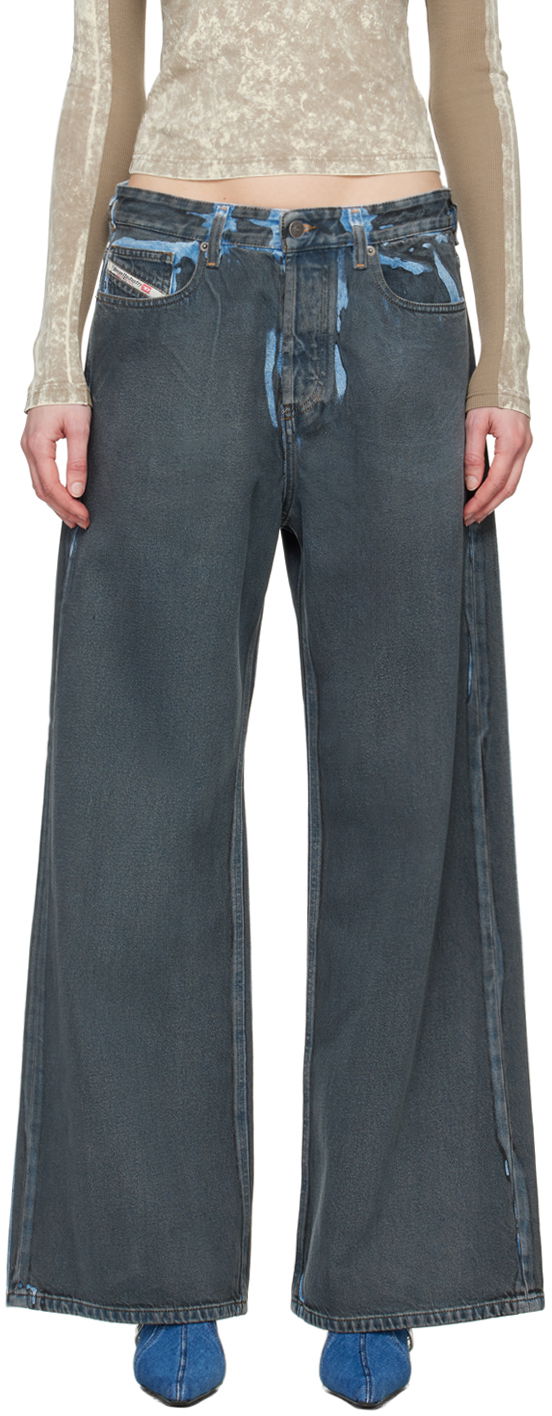 Jeans Diesel Diesel 1996 D-Sire-S1 Wide-Leg Jeans Blå | A13145 09I47, 0