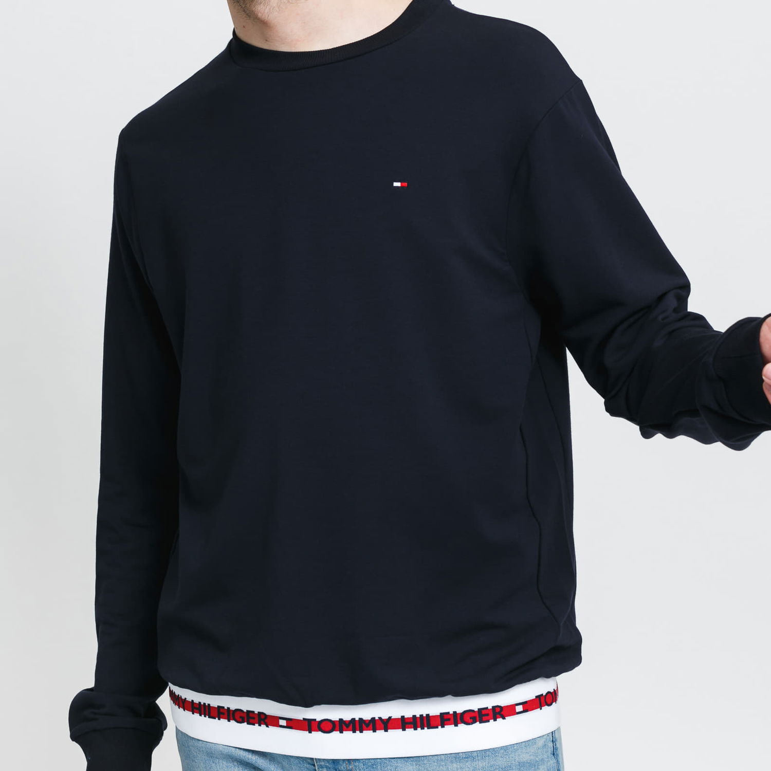 Sweatshirt Tommy Hilfiger HWK LongSleeve Track Top Mørkeblå | UM0UM01928DW5, 1