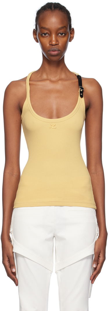 Tanktop Courrèges Buckle 90s Tank Top Gul | 124JDE063JS0121, 0