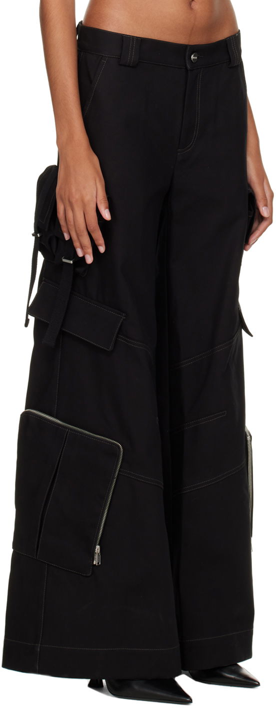 Cargo bukser Dion Lee Dion Lee Multi-Pocket Cargo Trousers Sort | C2076F22, 1