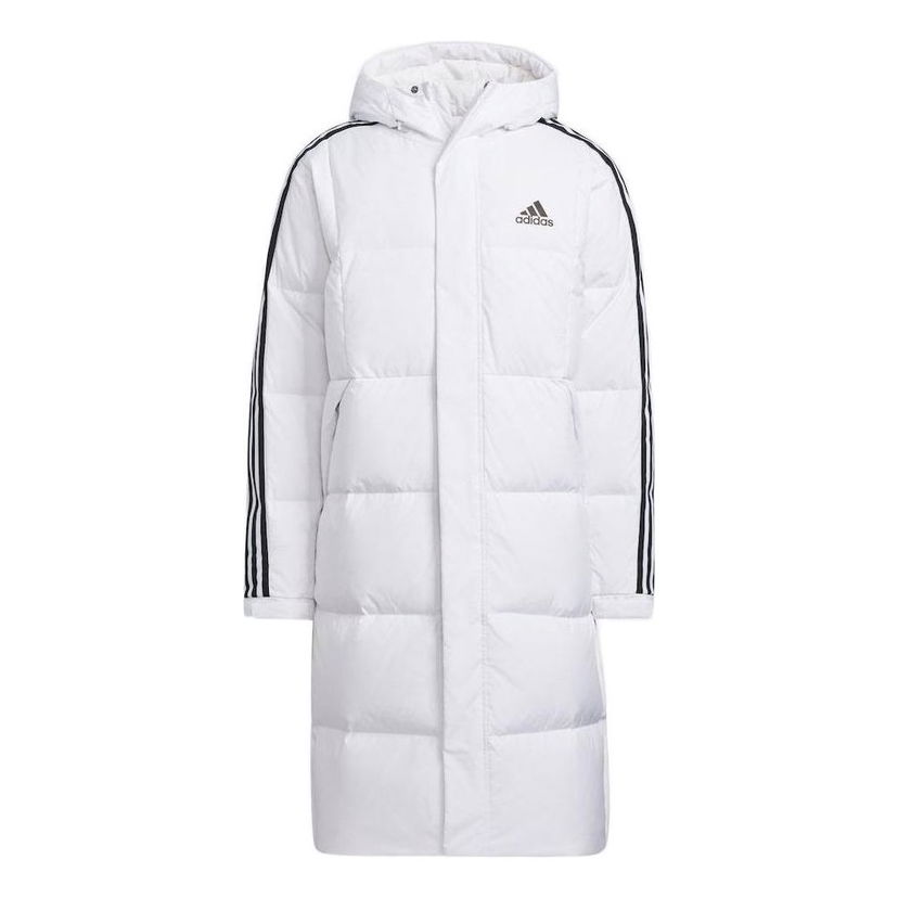 Puffer jakke adidas Originals Long Padded Parka Hvid | HN2098
