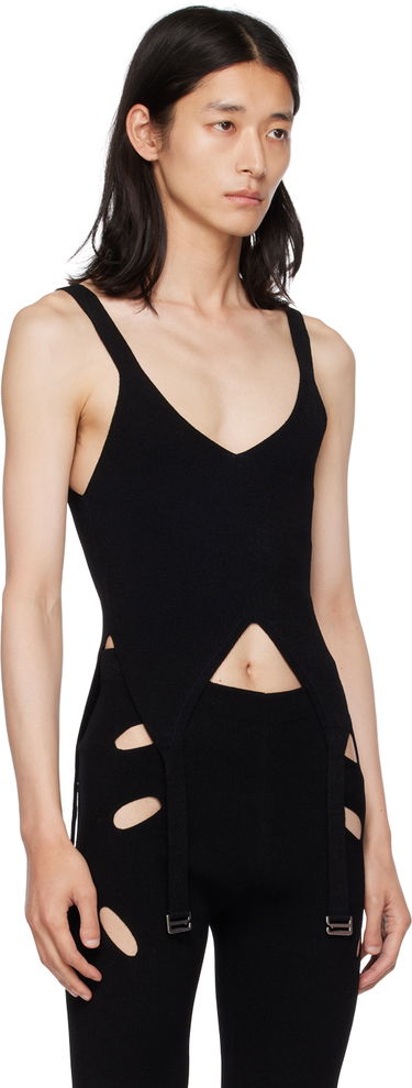 Krop Dion Lee Exclusive Lock Slit Tank Top Sort | C7126F22, 3