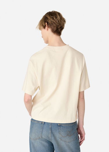 T-shirt AXEL ARIGATO Printed T-Shirt with Short Sleeves Beige | A3010002, 3