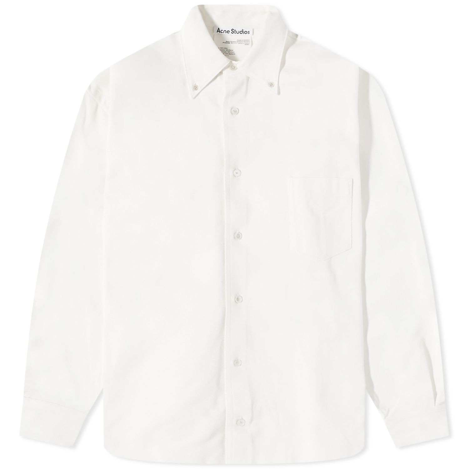 Skjorte Acne Studios Odrox Cotton Twill Overshirt Hvid | B90697-100, 0