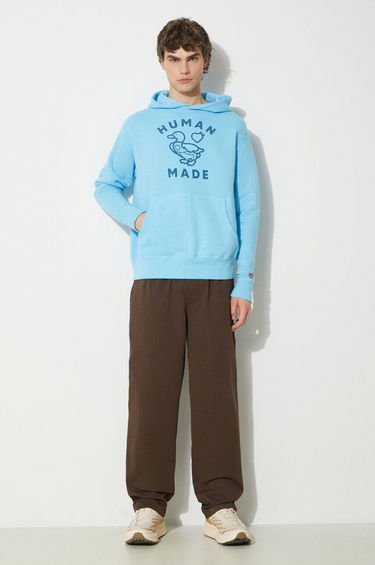 Sweatshirt Human Made Graphic Print Hoodie Blå | HM27CS028, 1