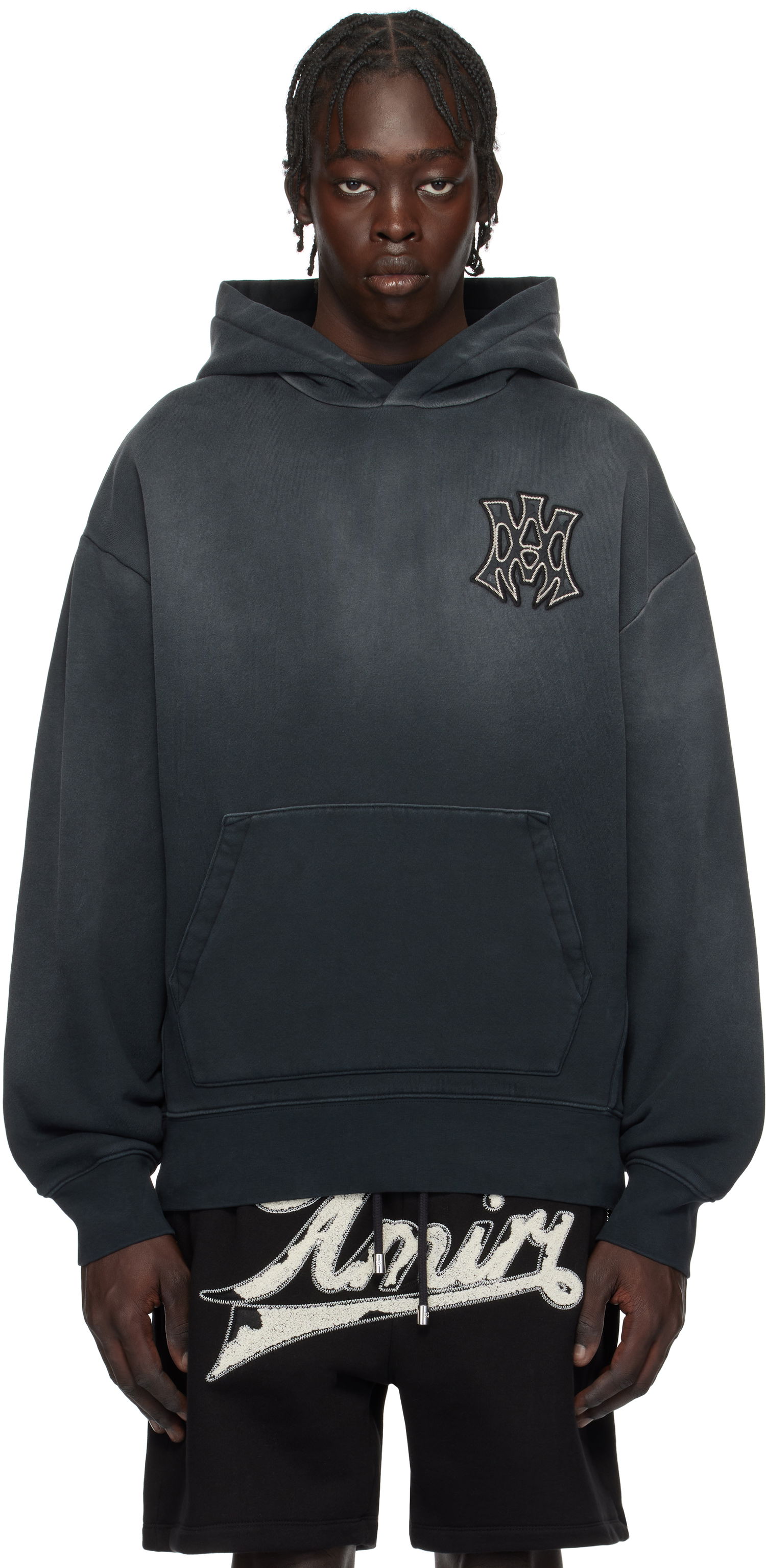Sweatshirt AMIRI 'MA' Hollywood Oversized Hoodie Sort | AMJYHD1082, 0