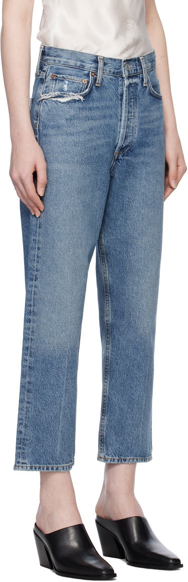 Jeans AGOLDE 90's Crop Mid Rise Straight Jeans Blå | A173F-1206, 1