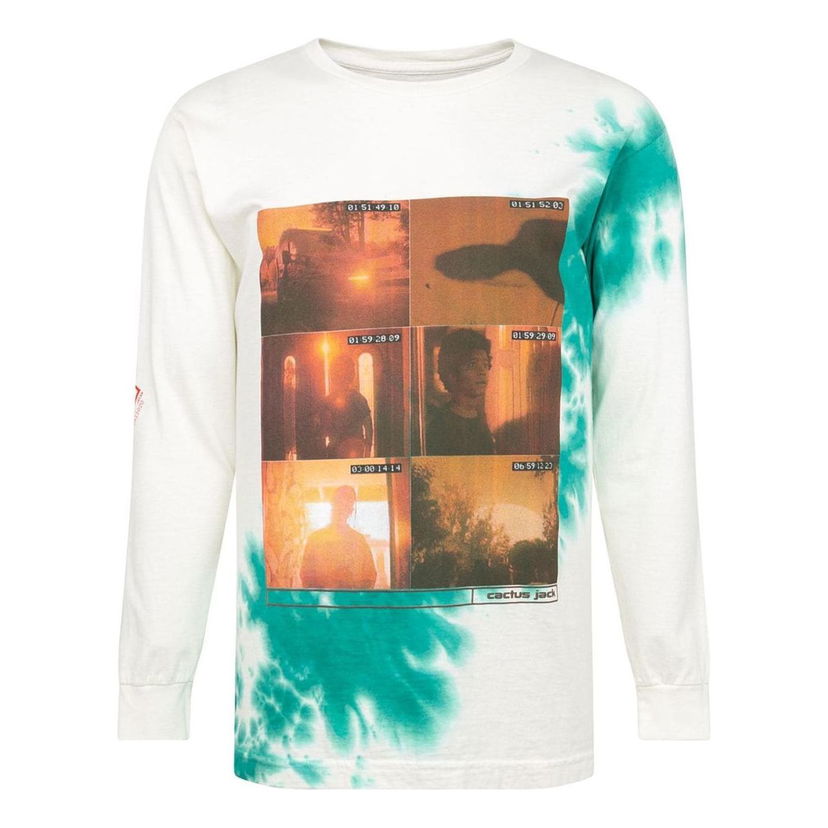 T-shirt Cactus Jack by Travis Scott Travis Scott Cactus Jack Something's Coming II Long-Sleeve T-Shirt Hvid | CJPS-LS29
