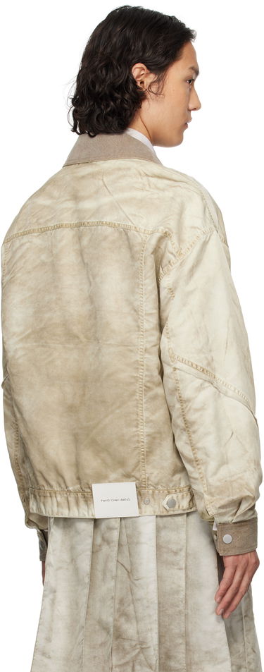 Bomberjakke Feng Chen Wang Feng Chen Wang Sandwashed Nylon Jacket Beige | FUS19JK15G, 2
