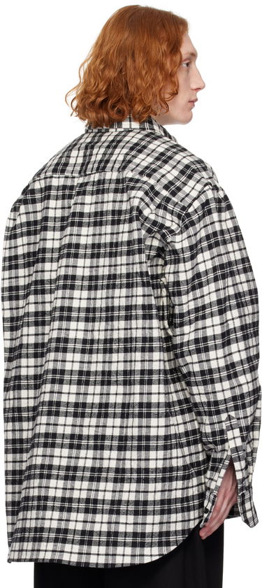 Skjorte VETEMENTS Vetements Wrinkled Pyjama Plaid Shirt Hvid | UA66SH120B, 2