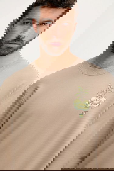 Sweatshirt The North Face Connect Relaxed Grow Your Own Way Graphic Print Sweatshirt Beige | NF0A8E3ZBOX1, 3