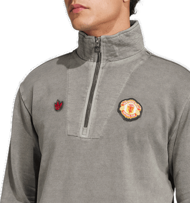 Sweater adidas Performance Manchester United Terrace Icons Half-Zip Top Grå | JF0384, 2