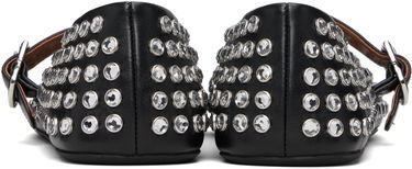 Tøj Alaïa ALAÏA Lambskin Ballerina Flats with Strass Sort | AA3A029CK116, 1