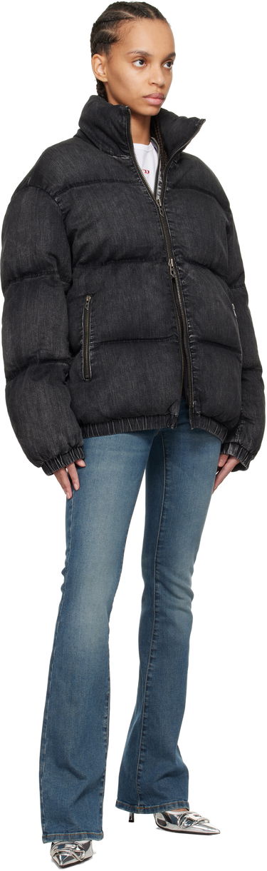 Puffer jakke Diesel Diesel W-Mons-A Denim Puffer Jacket Sort | A16077 0ABCB, 3