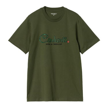 T-shirt Carhartt WIP Paradise Script Graphic T-Shirt Grøn | I033948_9, 4