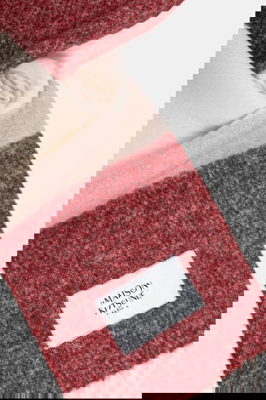 Tørklæde MAISON KITSUNÉ Alpaca Striped Scarf Flerfarvet | PM06203WA0022, 2