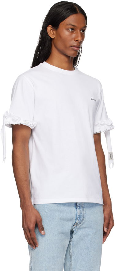 T-shirt Coperni Coperni Ruffle Logo Boxy T-Shirt Sort | COPJS133F5028MEN, 4