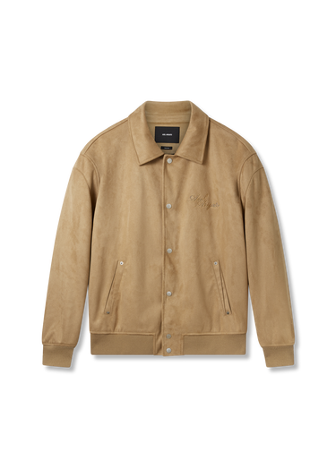 Bomberjakke AXEL ARIGATO Faux Suede Varsity Jacket Beige | A2859002, 0