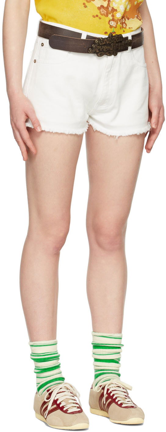 Bælter ERL Denim Shorts Hvid | ERL04P014, 1