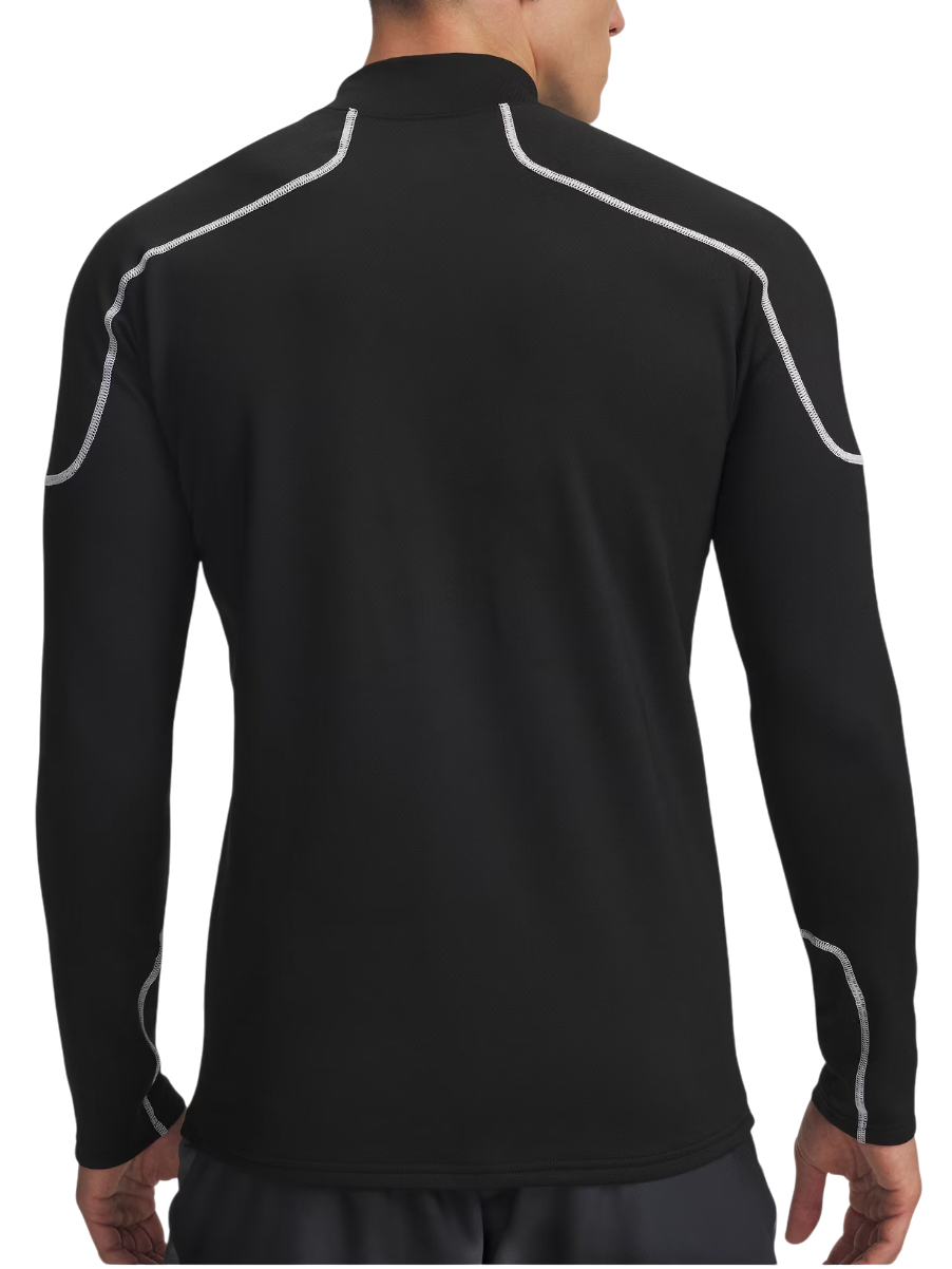 T-shirt Under Armour Under Armour ColdGear Grid Mock Neck Long Sleeve T-Shirt Sort | 6007127-001, 1