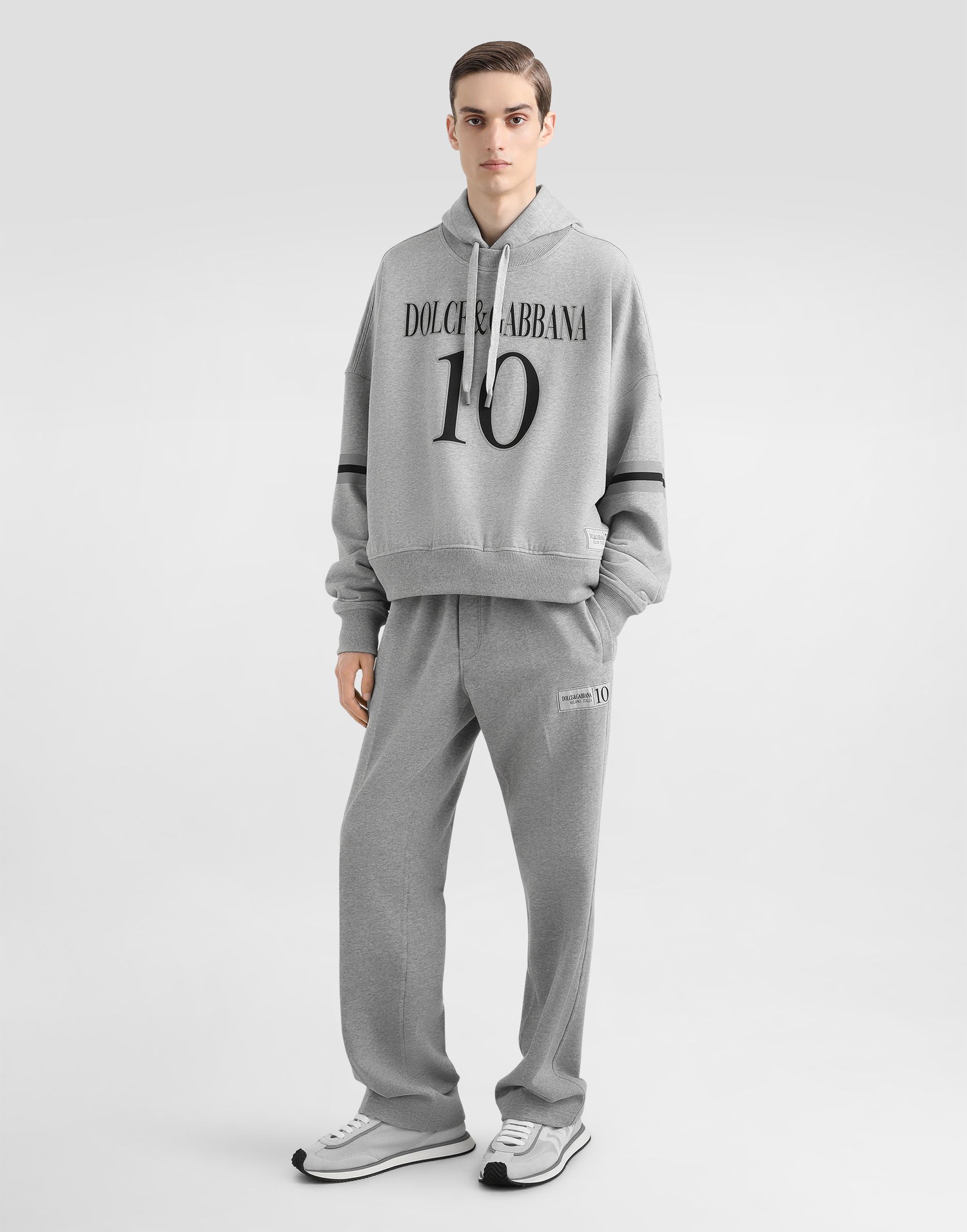 Joggingbukser Dolce & Gabbana Dolce & Gabbana Stretch Jersey Jogging Pants Grå | GP109TG7O2NS8290, 1